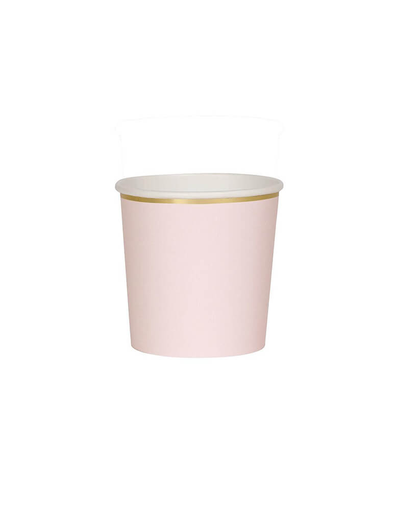 Meri Meri 8.8 oz Pale Pink Tumbler Cups