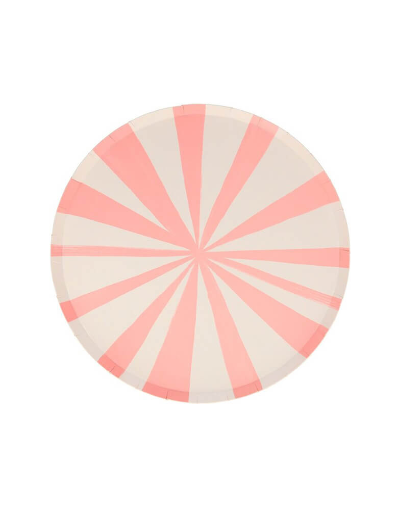 Meri-Meri-8.25" Pink-Stripe-Side-Plates