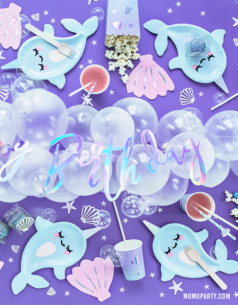 Mermaid Narwhal Iridescent Confetti