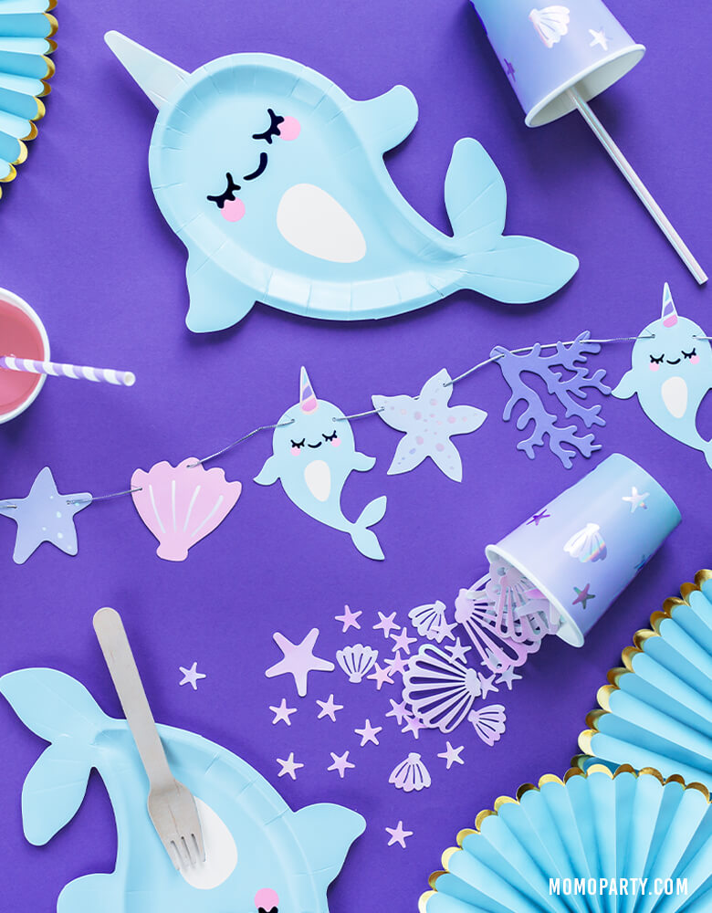 Mermaid Narwhal Iridescent Confetti