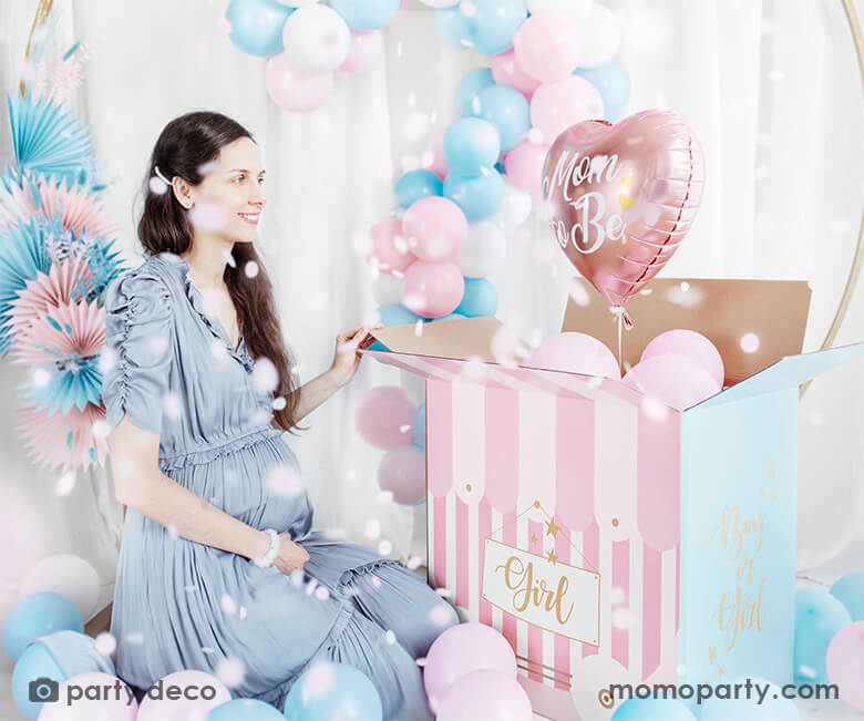 Mom To Be Pink Heart Shaped Foil Balloon