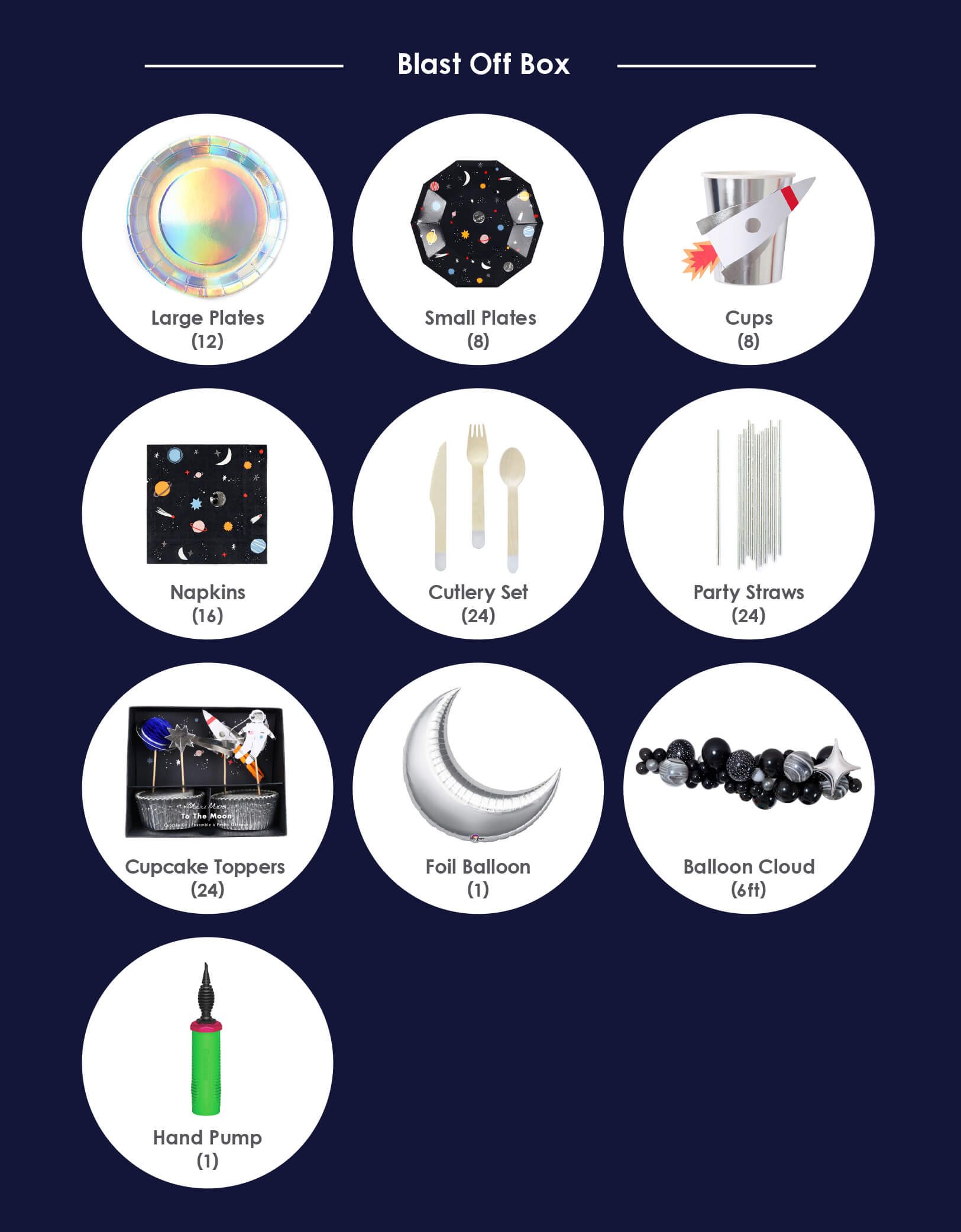 boy Space Theme Birthday Party Products