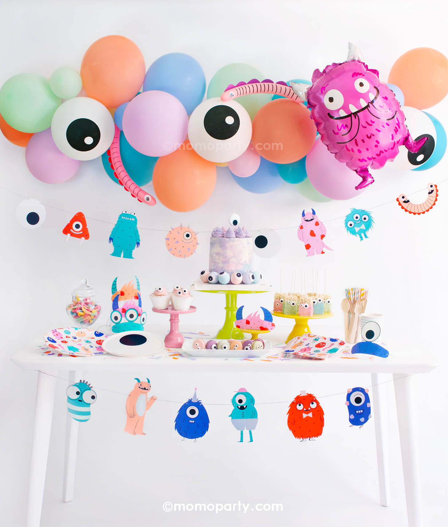 Cookie Monster 2nd Birthday Party Supplies Balloon Decorations 
