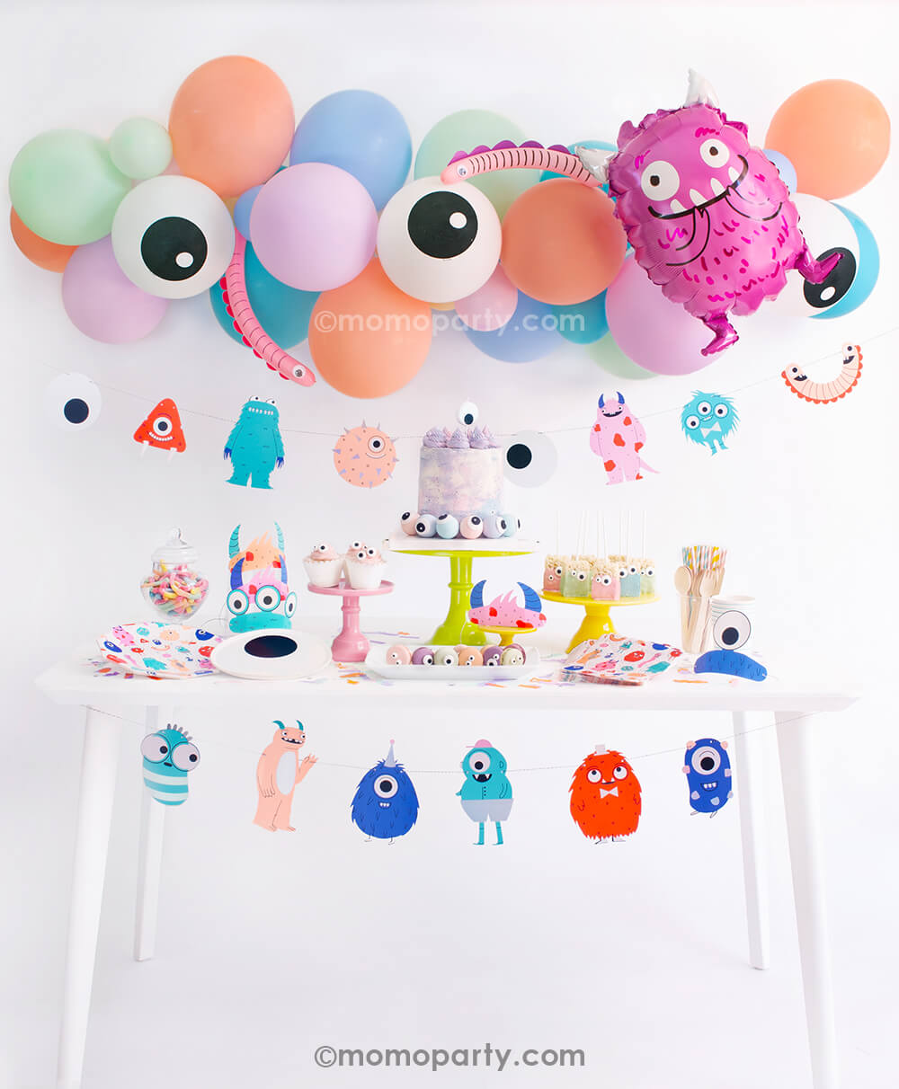 Purple Monster Foil Balloon