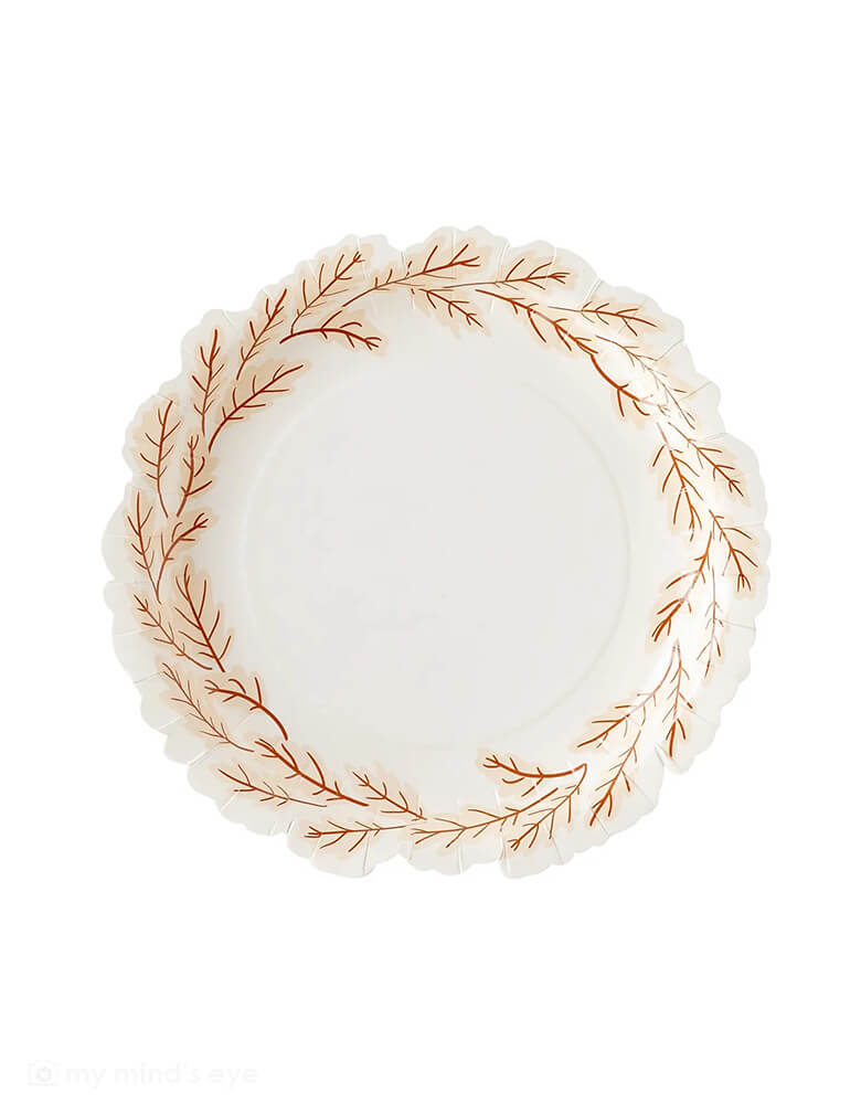 My Mind's Eye 10" Harvest Leaves Wreath Shaped Plates