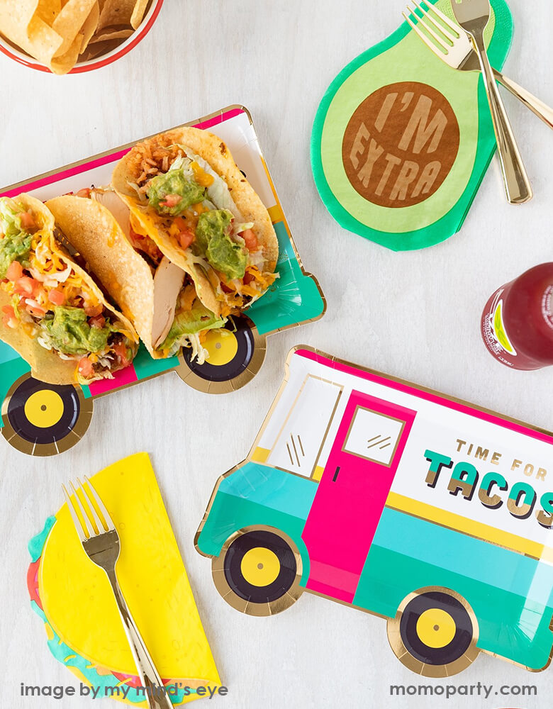 Taco Shaped Napkins (Set of 25)