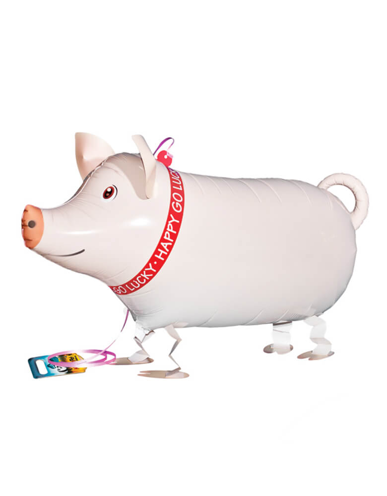 My Own Pet Balloon - Pig My Own Pet Air Walker Foil Balloon. Bring the most adorable 25 inches Pig pet balloon to your farm themed party! Let your little farmer walk their favorite sheep around! It's a perfect activity for the little ones at a barnyard themed celebration!