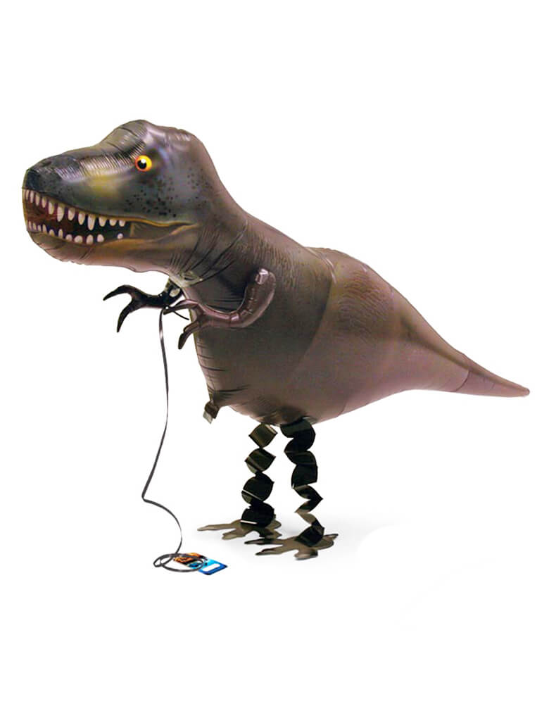 My Own Pet Balloon - T-Rex My Own Pet Air Walker Foil Balloon. Bring the most adorable 25 inches T-Rex dino balloon to your dinosaur themed party! Let your little dino lover walk their favorite T-rex around! It's a perfect activity for the little ones at a Dinosaur themed party, jurassic park themed party or just for a dino lover have fun at home