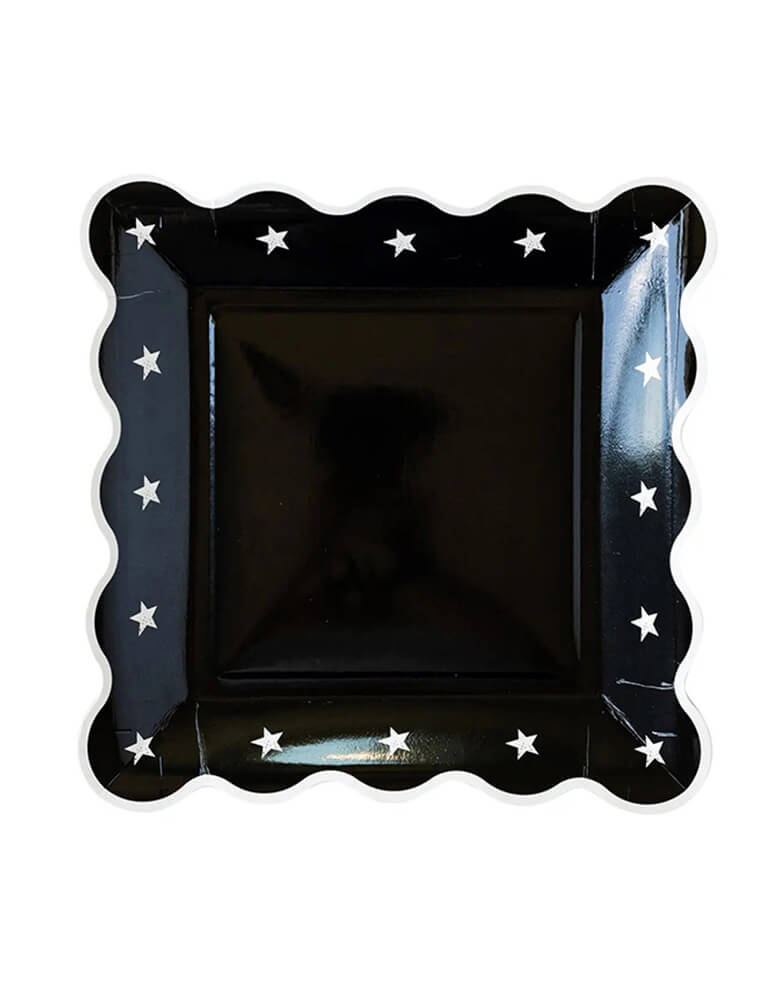 My Mind's Eye Night Sky Scallop Plates featuring star designs perfect for a spooky Halloween party gathering