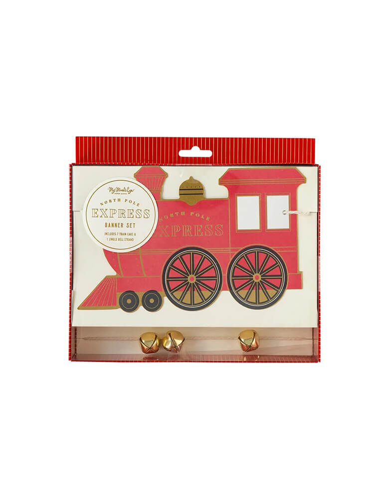 North Pole Express Train & Bell Banner Set