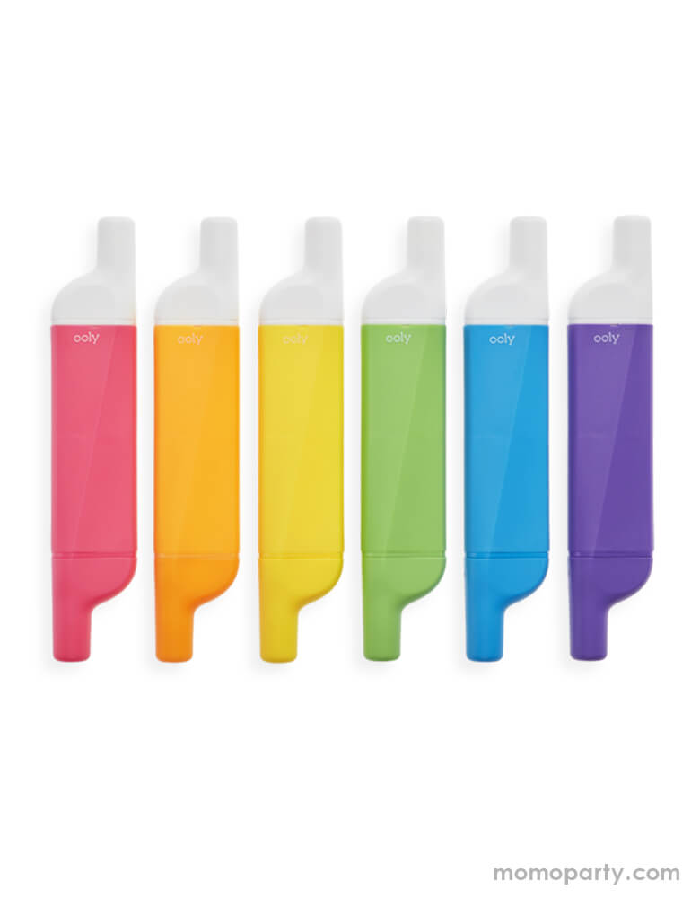 ooly Do-Overs Erasable Highlighters. Set of six bold neon colors duo highlighter pens with dual-ended, almost like a pencil with a writing tip and eraser. This is perfect gift for a schooler, back to school supplies, back to school gift and great art supplies for everyone