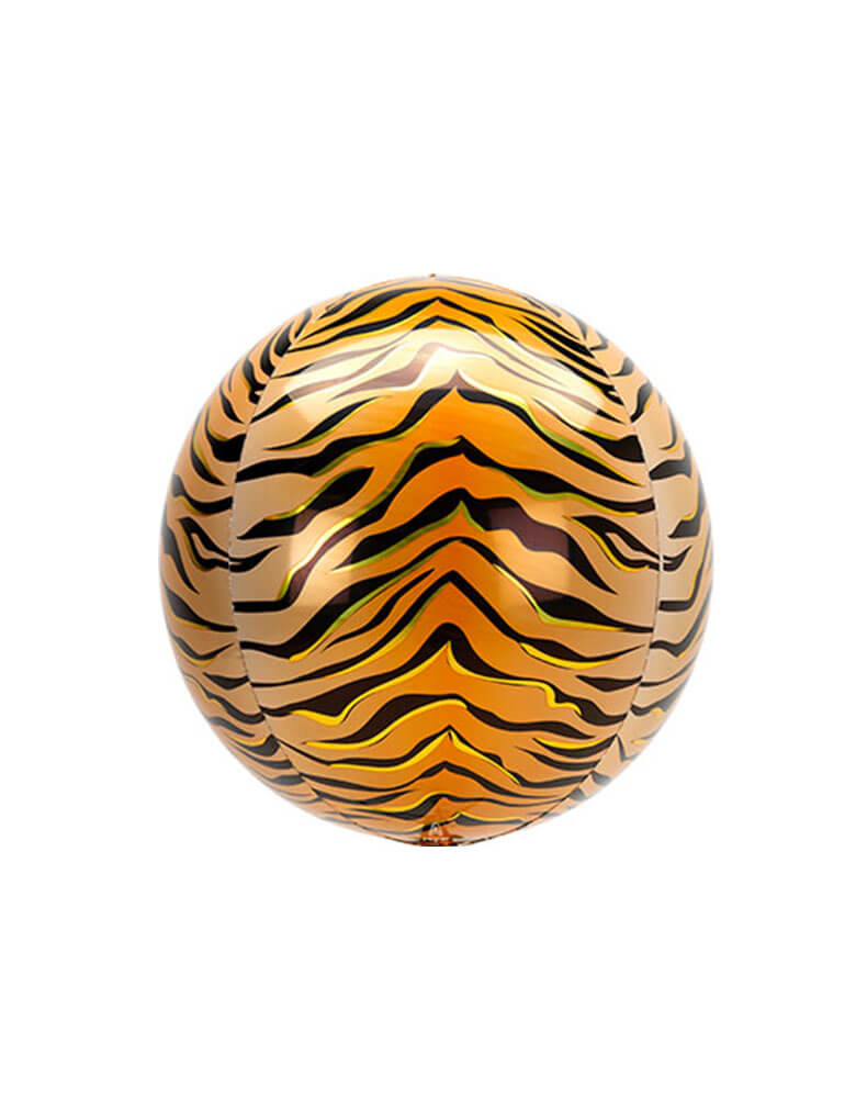 Anagram 16" Orbz Animalz Tiger Print Foil Balloon