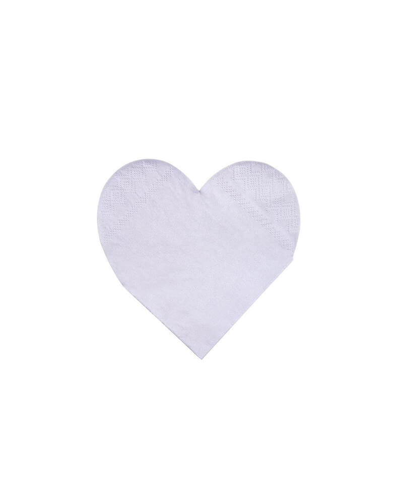 Momo Party's 5" heart shaped small napkins by Meri Meri, a set of 20 napkins in 8 rainbow colors of red, blue, pink, rose, blush, lilac, mint and yellow. Get the color of the rainbow at your table with these gorgeous bright and beautiful large heart napkins. Perfect for Valentine's Day or any romantic celebration.