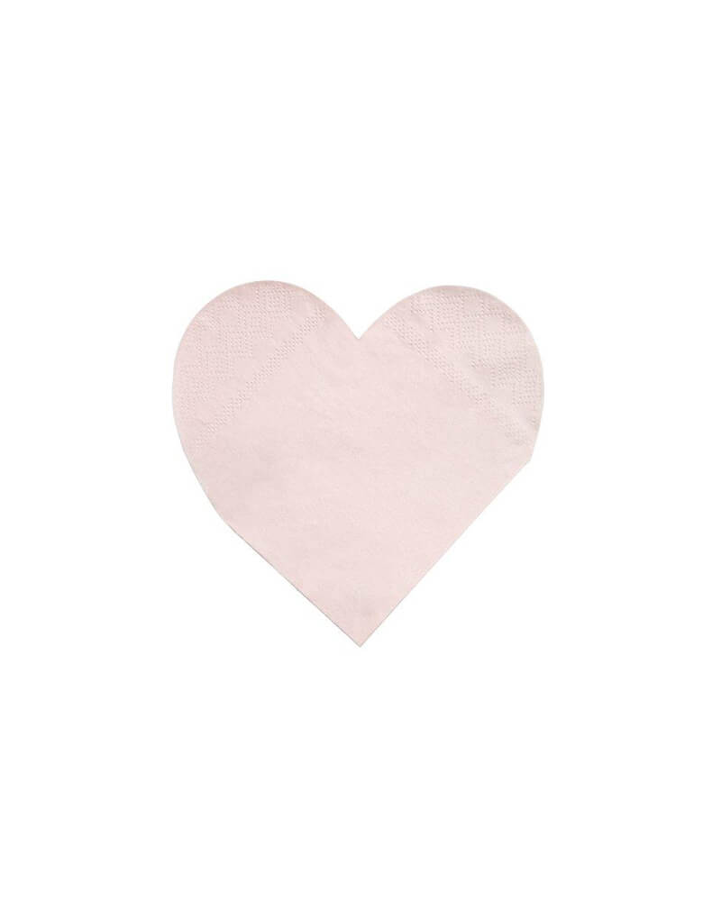 Momo Party's 5" heart shaped small napkins by Meri Meri, a set of 20 napkins in 8 rainbow colors of red, blue, pink, rose, blush, lilac, mint and yellow. Get the color of the rainbow at your table with these gorgeous bright and beautiful large heart napkins. Perfect for Valentine's Day or any romantic celebration.