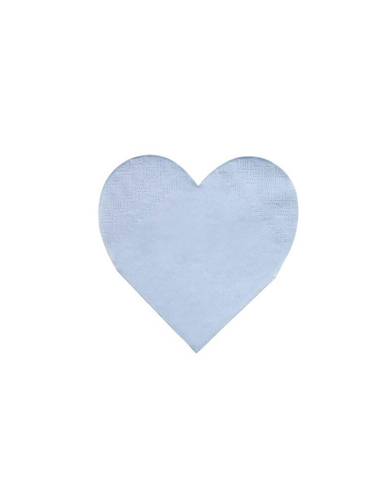 Momo Party's 5" heart shaped small napkins by Meri Meri, a set of 20 napkins in 8 rainbow colors of red, blue, pink, rose, blush, lilac, mint and yellow. Get the color of the rainbow at your table with these gorgeous bright and beautiful large heart napkins. Perfect for Valentine's Day or any romantic celebration.