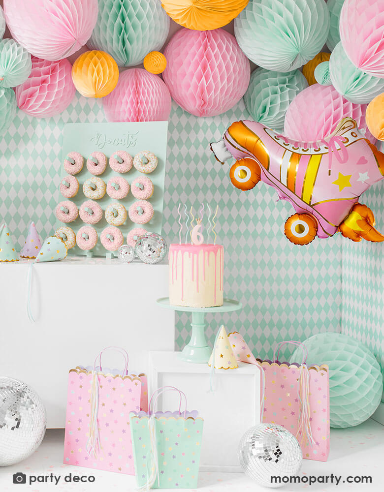 Pastel Star Party Hats (Set of 6)