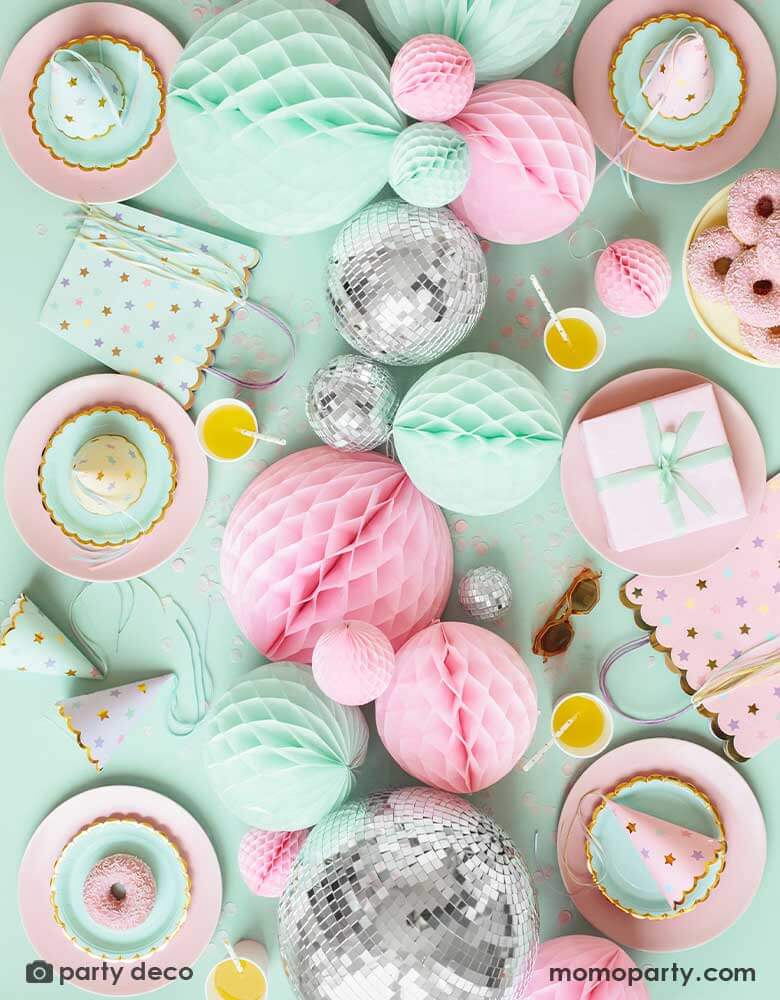 Pastel Star Party Hats (Set of 6)