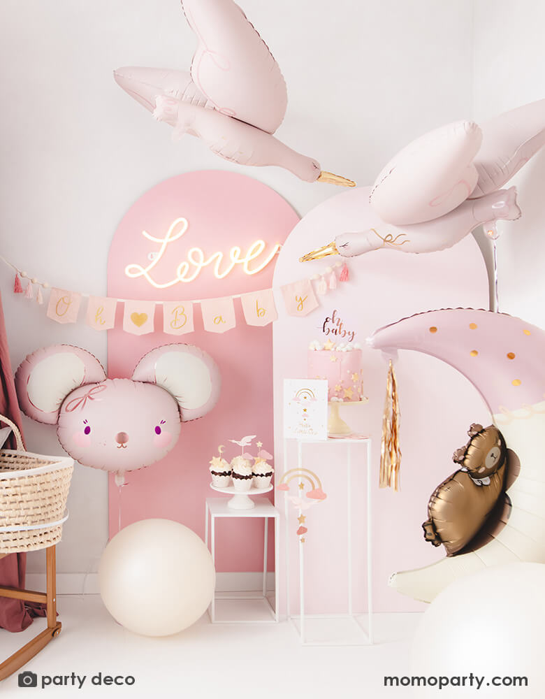 Pink Mouse Foil Balloon