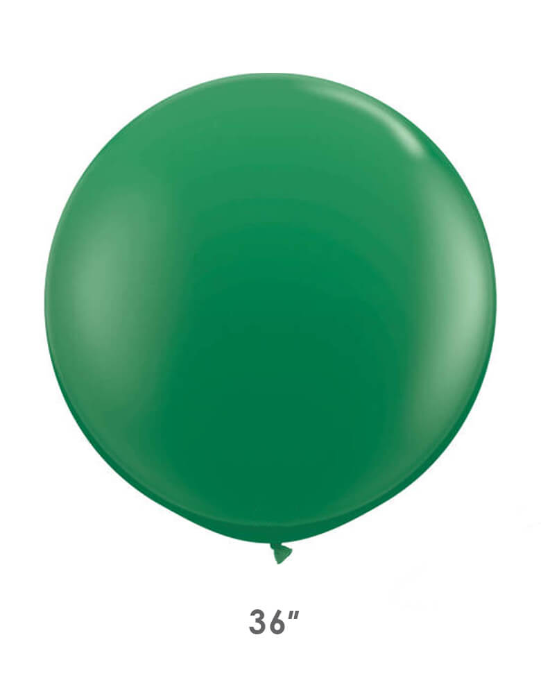 Qualatex Balloons - Jumbo Round 36" Latex Balloon in Green