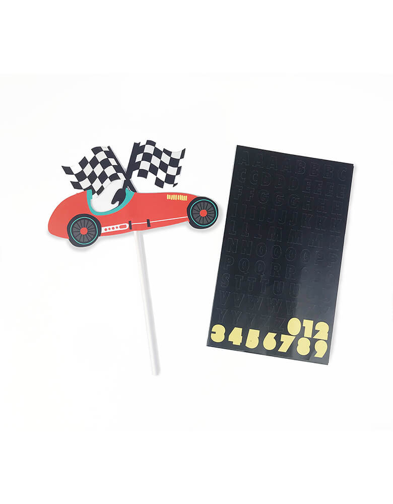 Merrilulu Custom Race Car Cake Topper