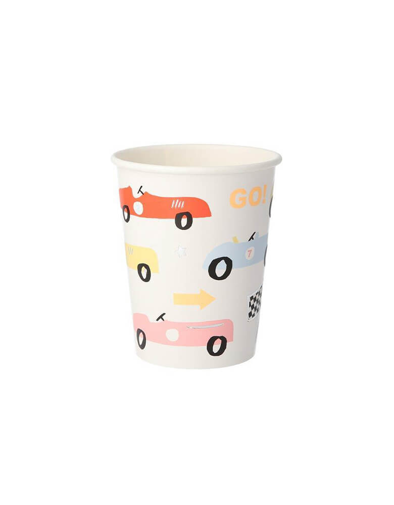 Meri Meri 9 oz Vintage Race Car Party Cups