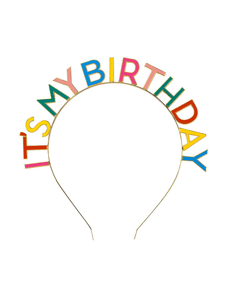 Talking Tables Birthday Brights Rainbow It's My Birthday Headband