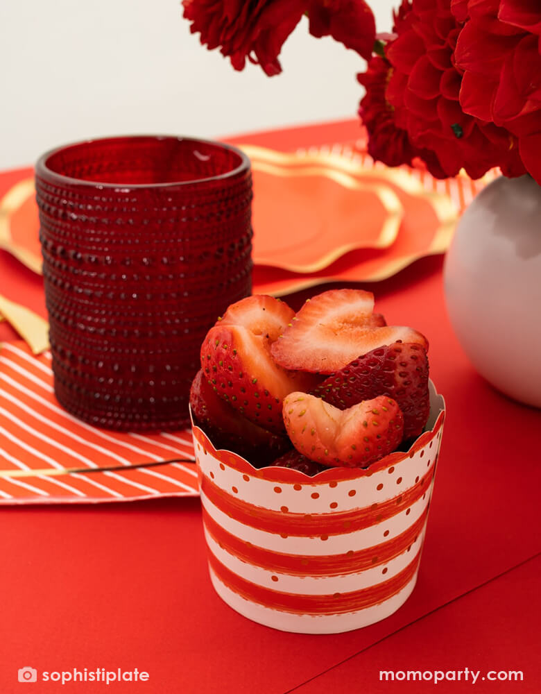 Red Confetti Baking Cups (Set of 20)
