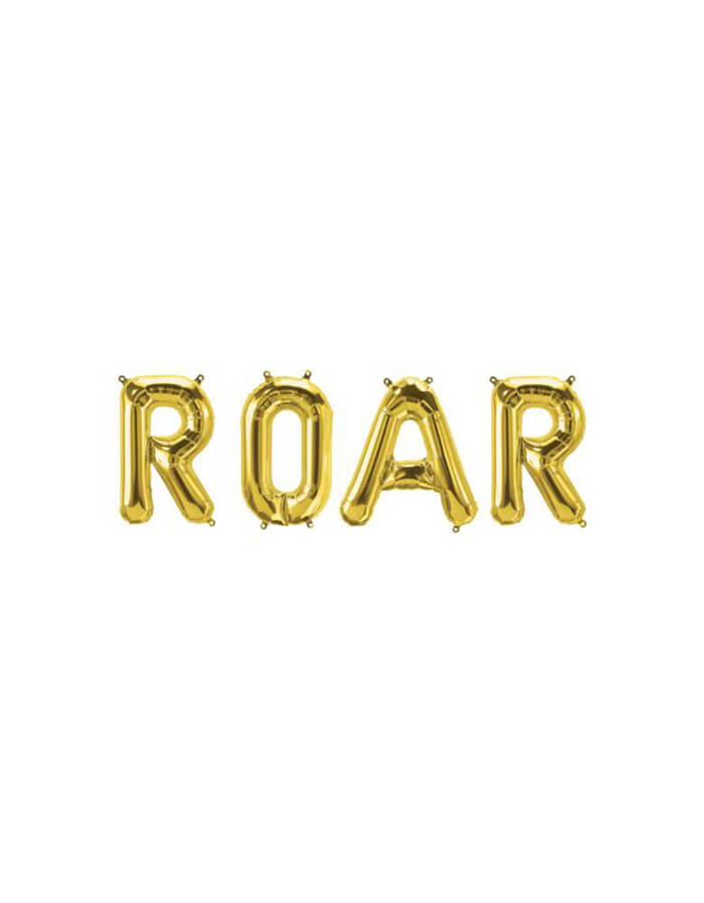 Roar Foil Mylar Balloon Set_Kids Dinosaur Theme Birthday Party Ideas