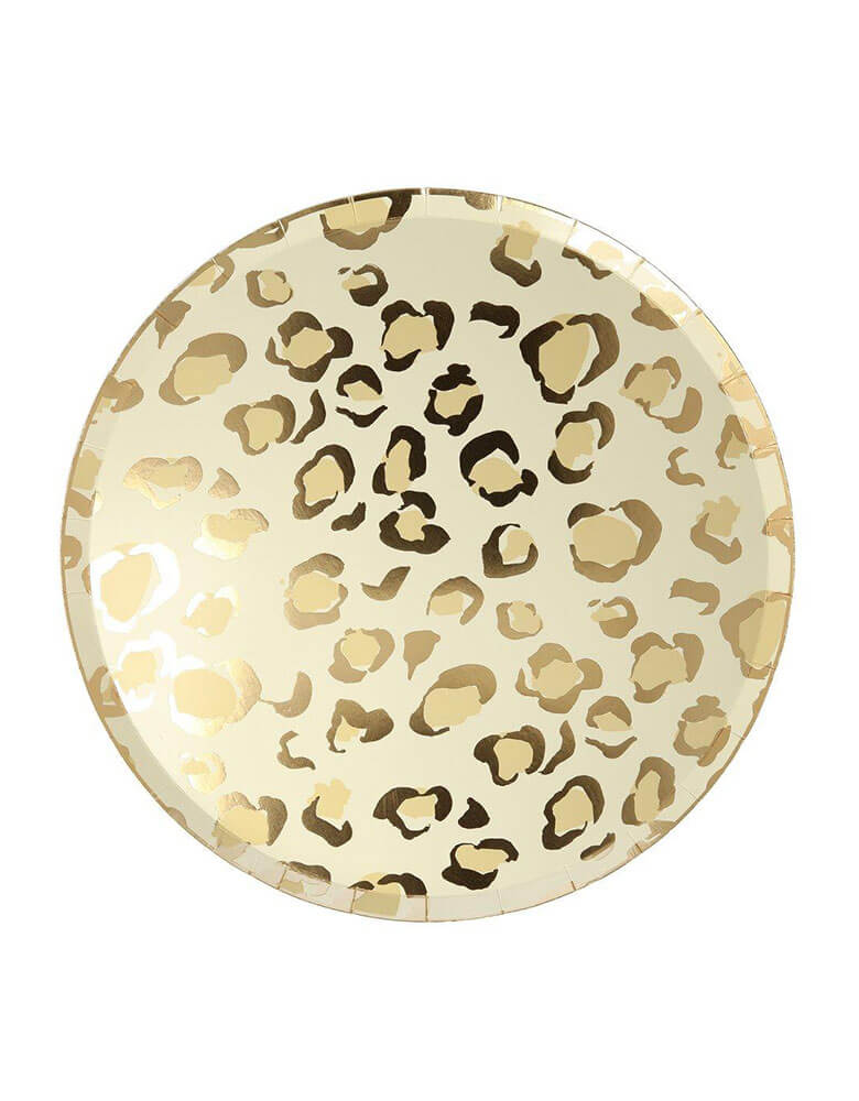 Meri Meri 10.5" Safari Animal Print Dinner Plates in Cheetah Print