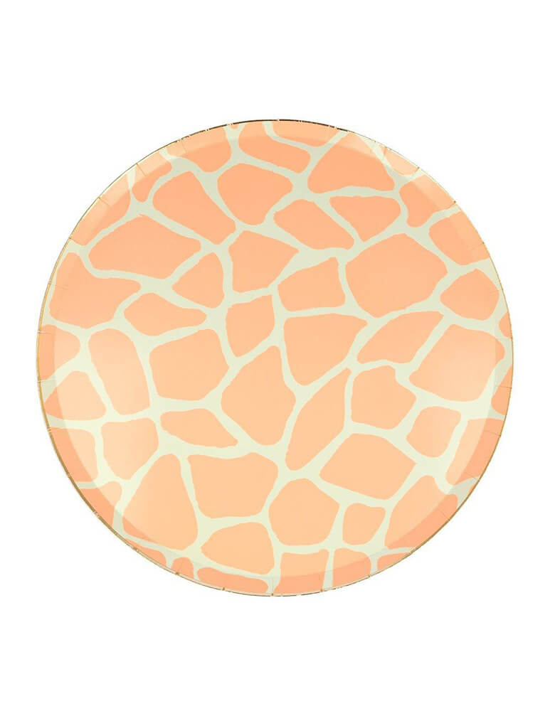 Meri Meri 10.5" Safari Animal Print Dinner Plates in Giraffe Print Design