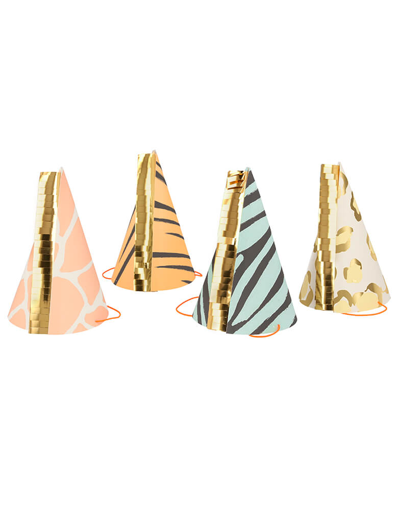 Safari Animal Print Party Hats (Set of 8) - Main Image