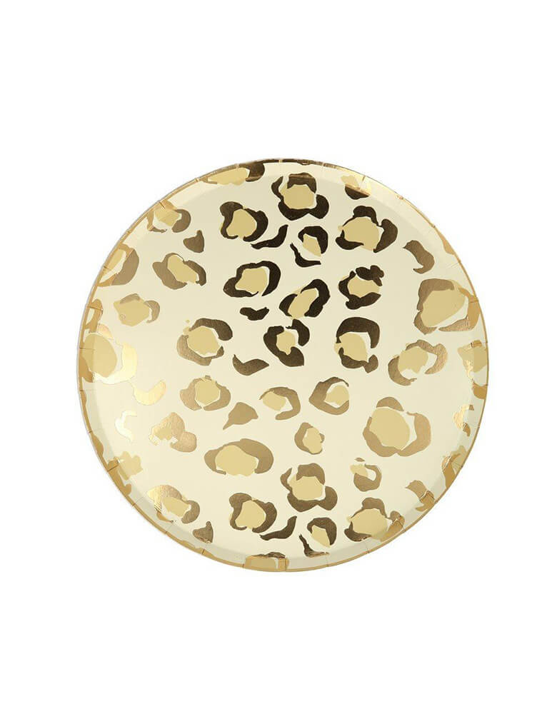 Meri Meri Safari Animal Print 8.25 inch Side Plates in Cheetah Print Design