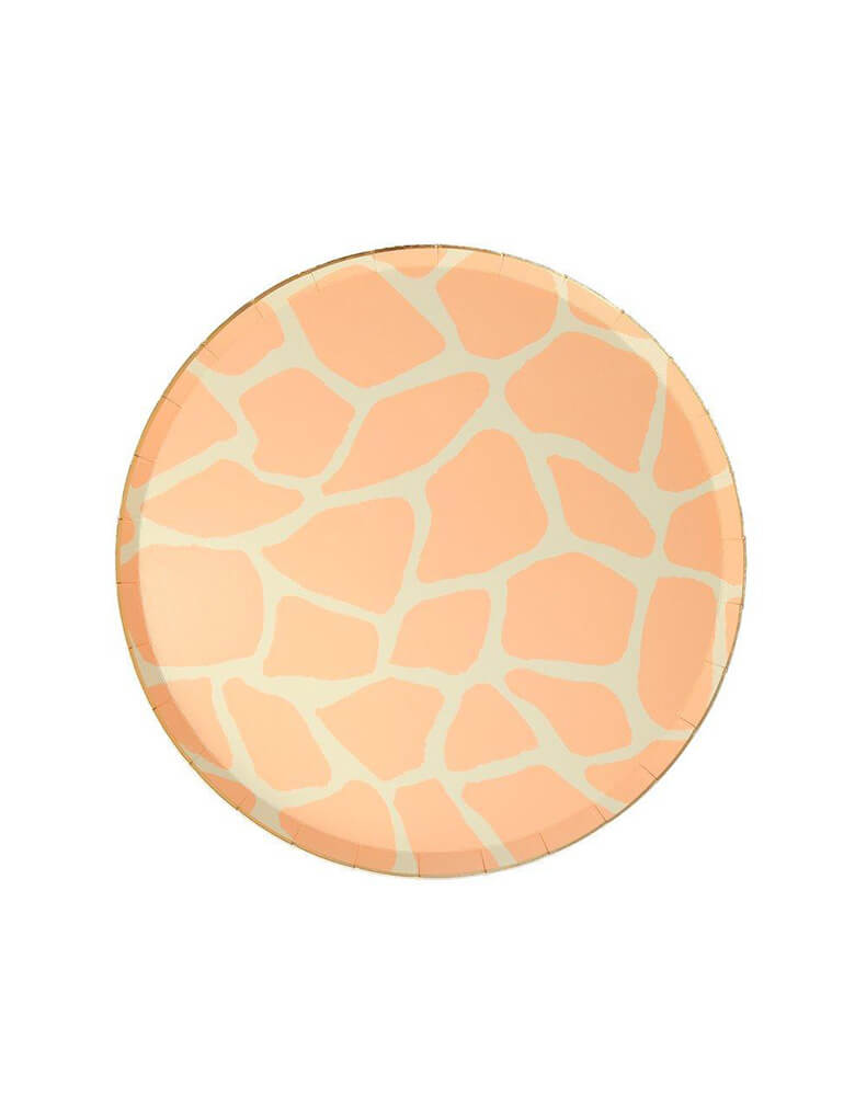 Meri Meri Safari Animal Print 8.25 inch Side Plates in Giraffe Print Design