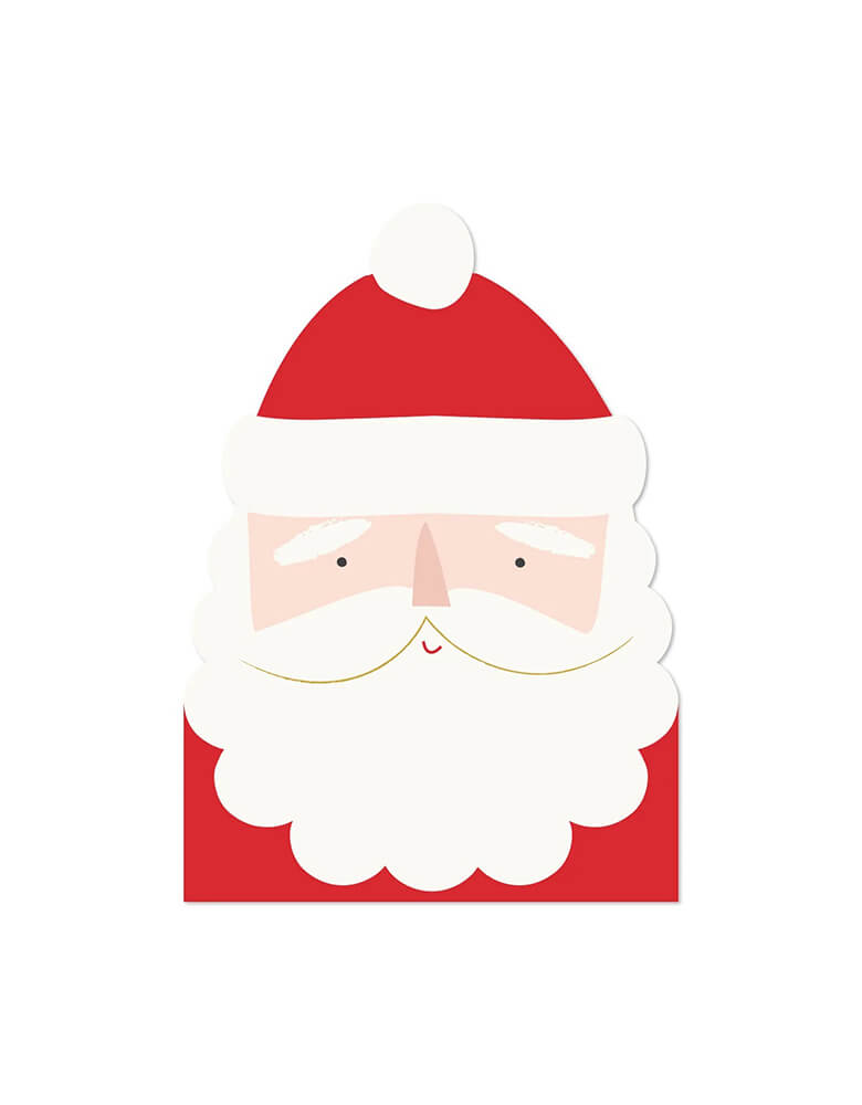 Believe Santa Face Shaped Napkins (Set of 18)