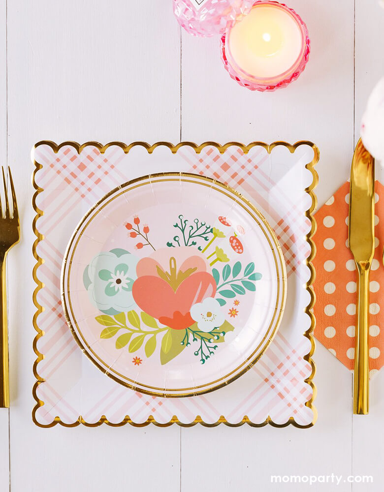 Garden Party Floral Plates