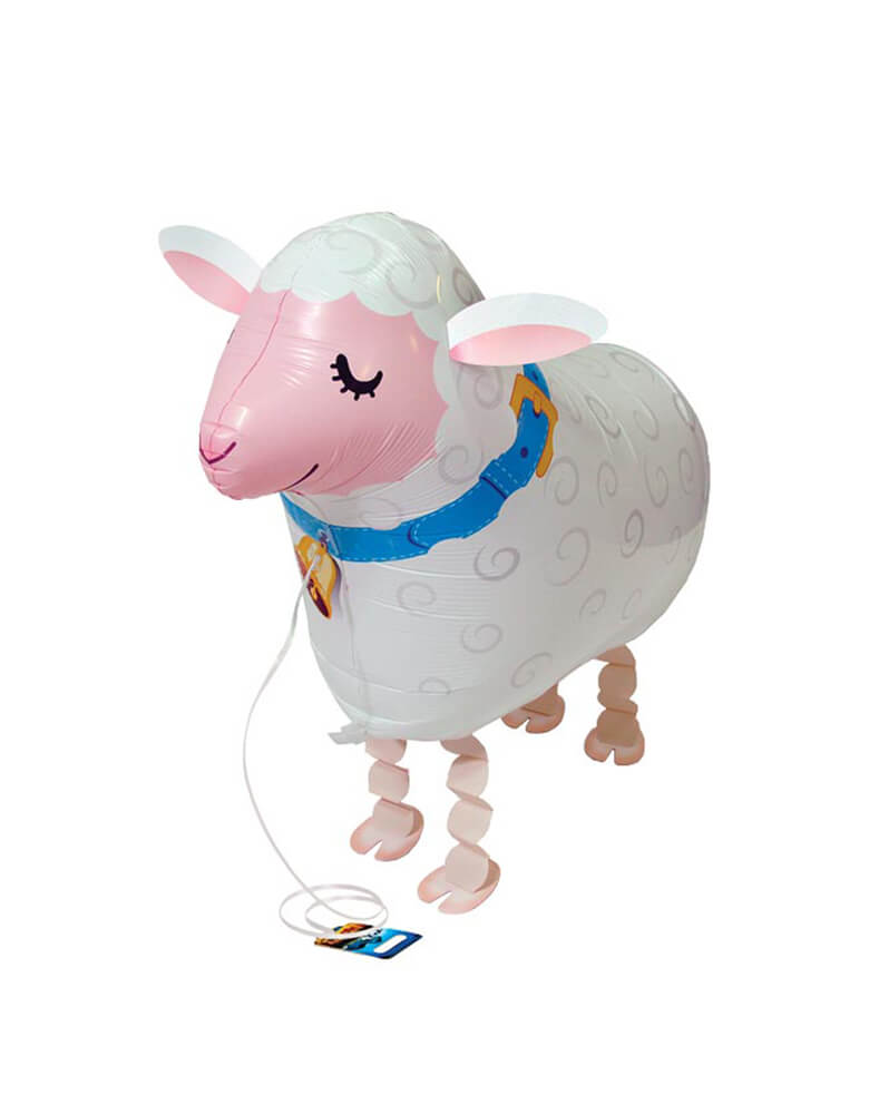 My Own Pet Balloon - 21"PKG SHEEP. Sheep My Own Pet Air Walker Foil Balloon, Bring the most adorable pet to your farm themed party! Let your little farmer walk their favorite sheep around! It's a perfect activity for the little ones at a barnyard themed celebration! 