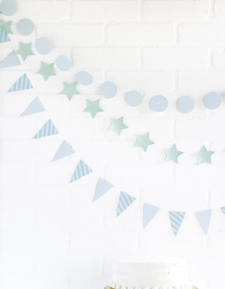 My Minds Eye Paperlove Sky Blue Mini Banner Set