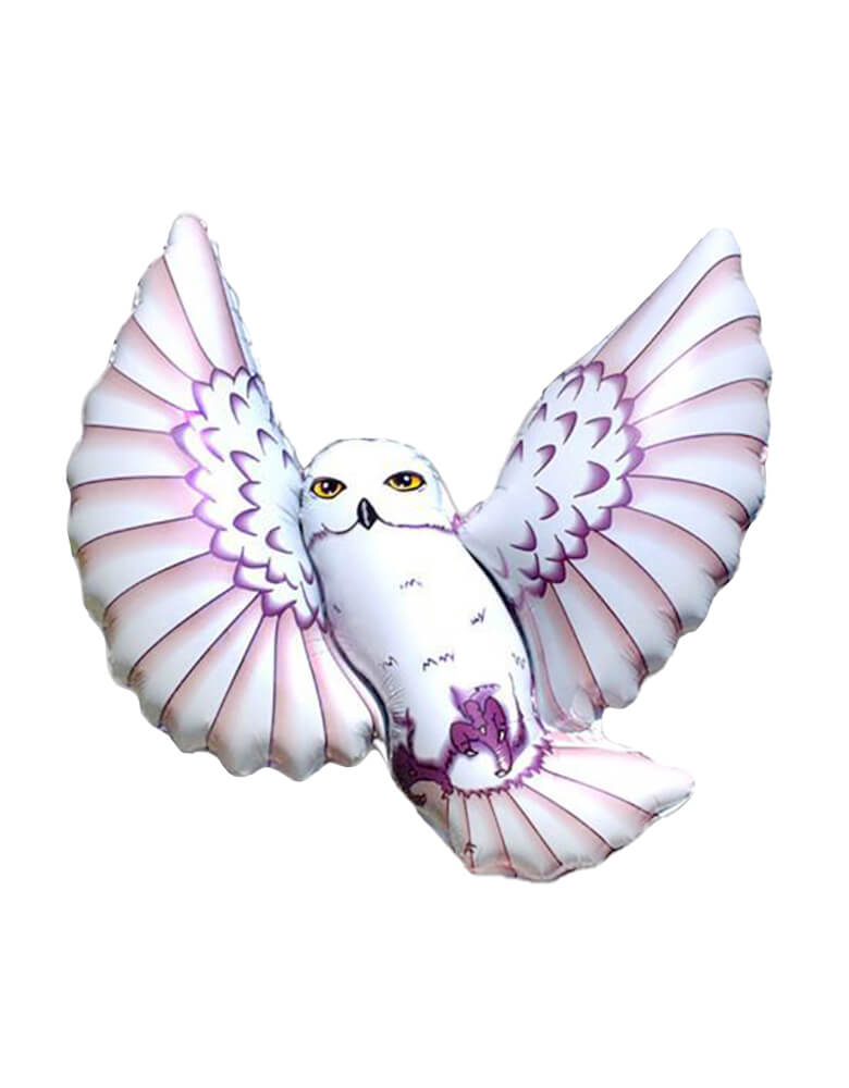 38" Snow Owl Shaped Foil Balloon. This whimsical snow owl foil balloon is a perfect addition to your Harry Potter themed party. 