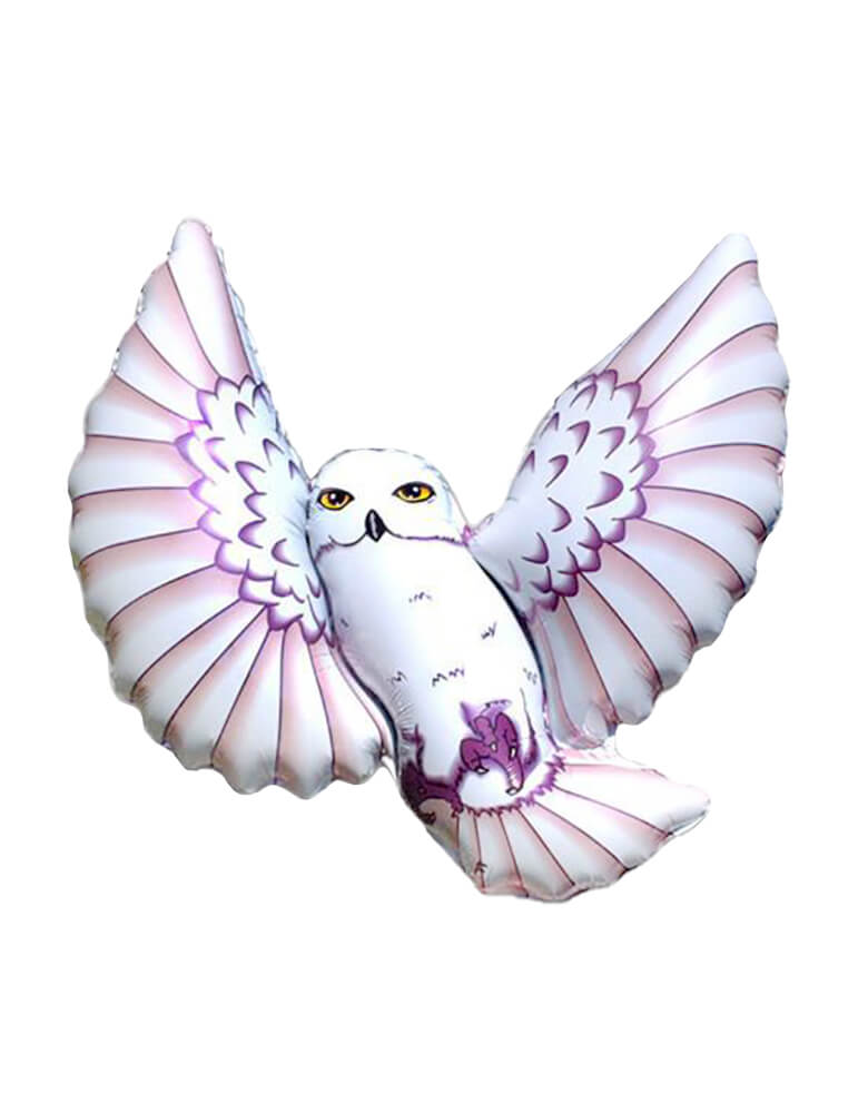38" Snow Owl Shaped Foil Balloon. This whimsical snow owl foil balloon is a perfect addition to your Harry Potter themed party.