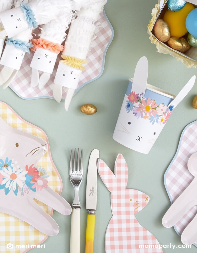 Gingham Bunny Napkins (Set of 16)