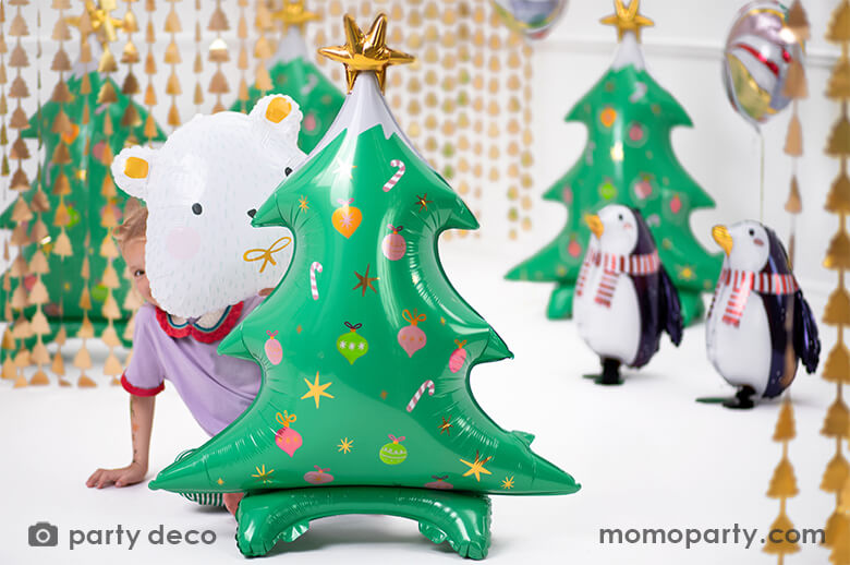 Standing Christmas Tree Foil Balloon