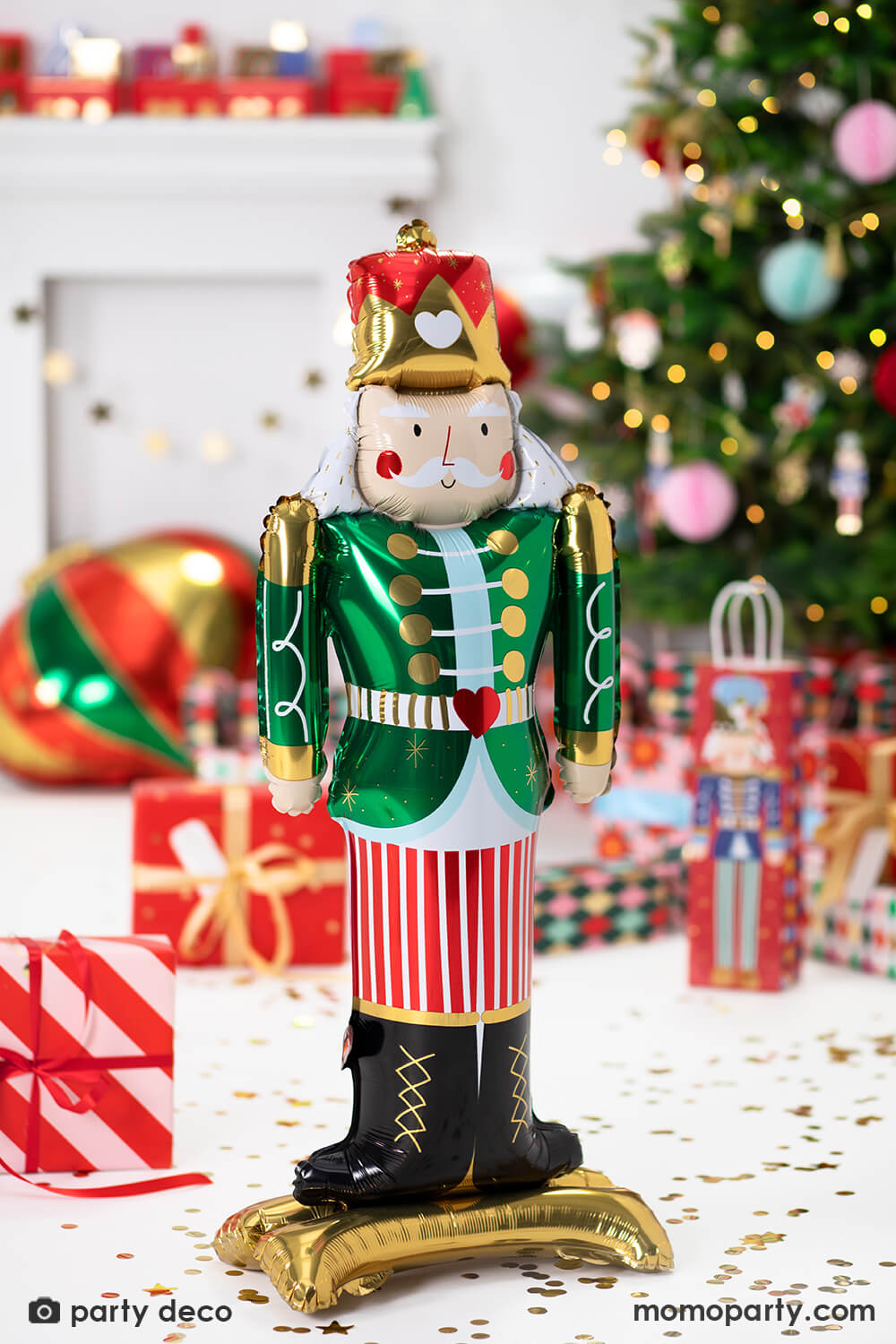 Standing Nutcracker Foil Balloon