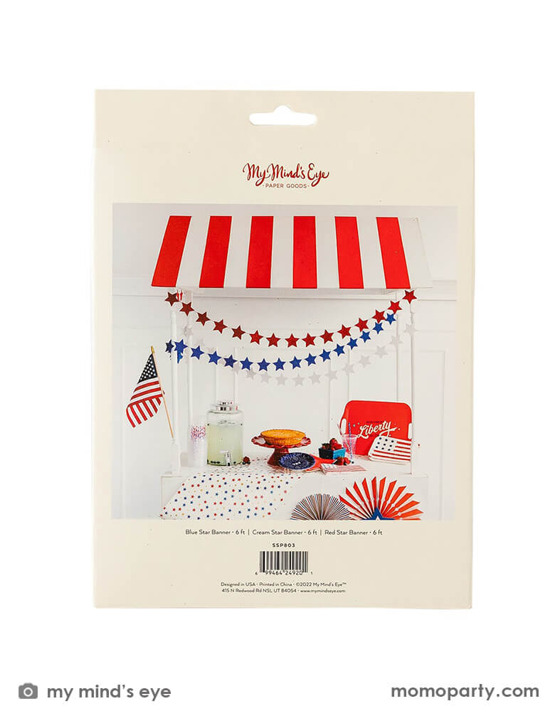 Stars and Stripes Star Mini Banner