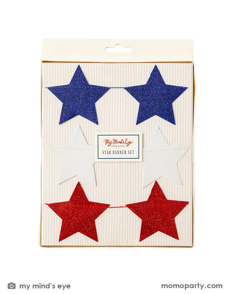 Stars and Stripes Star Mini Banner