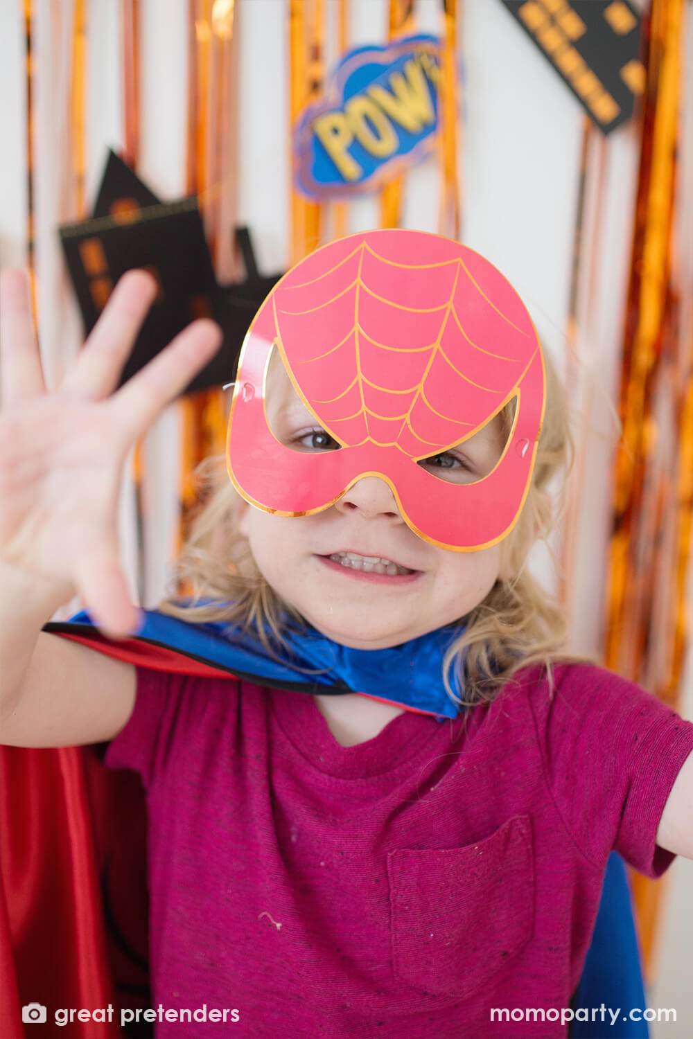 Superhero Party Masks (Set of 8)