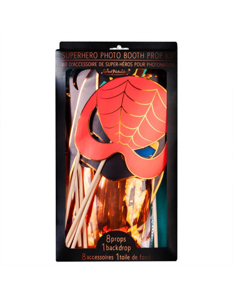 Superhero Photo Booth Prop Kit