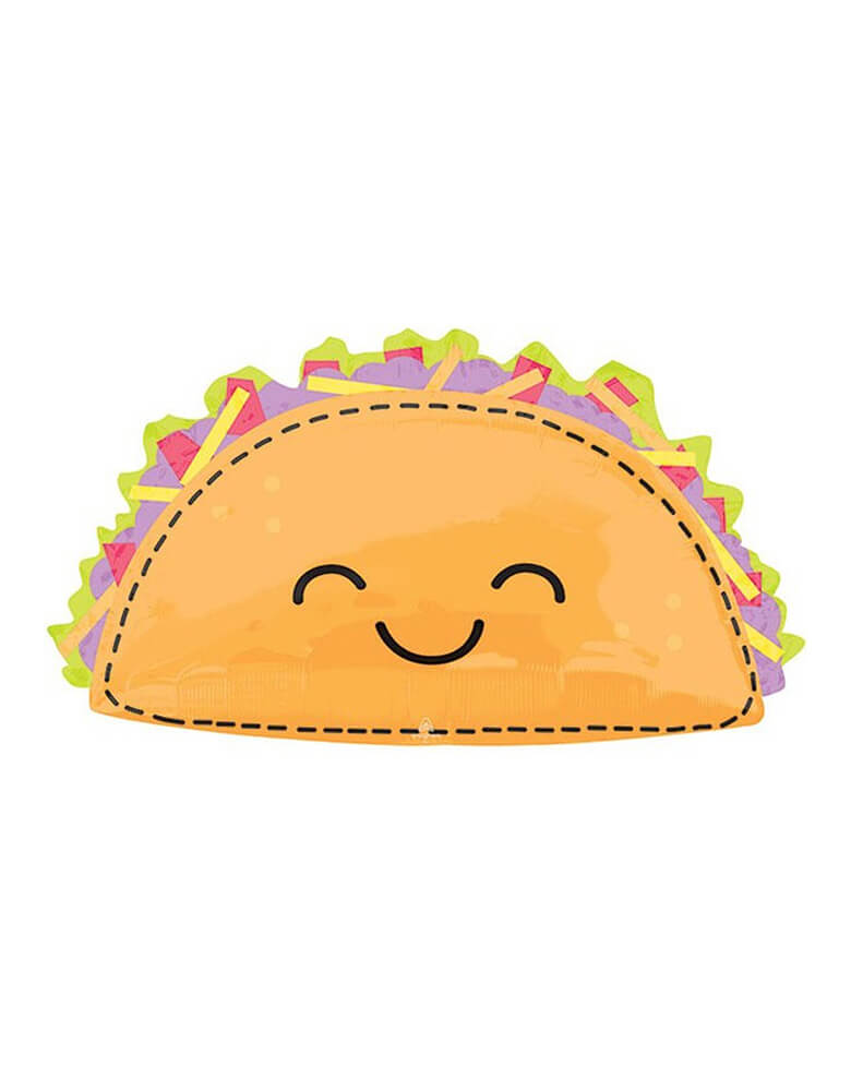 Anagram 33" Taco Fun Foil Mylar Balloon