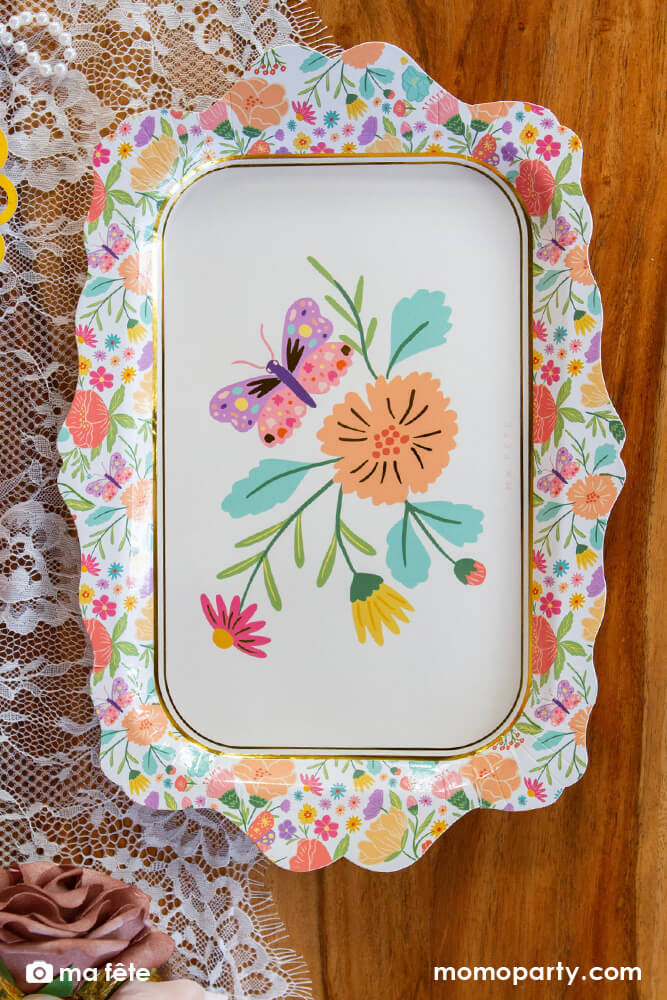 Tea Party Paper Trays (Set of 4)