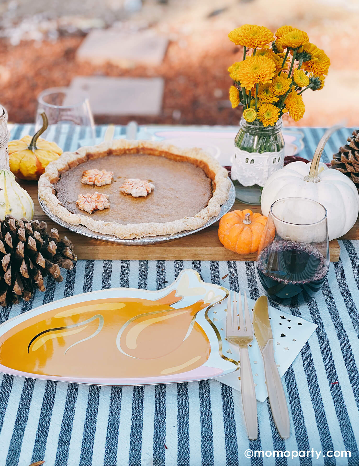 Thanksgiving Turkey Dinner Plates (Set of 8)