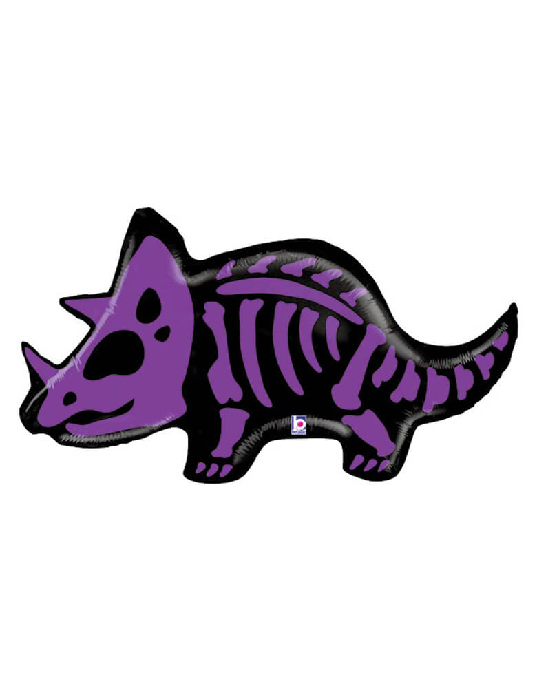 Betallic 41" Triceratops Skeleton Foil Mylar Balloon